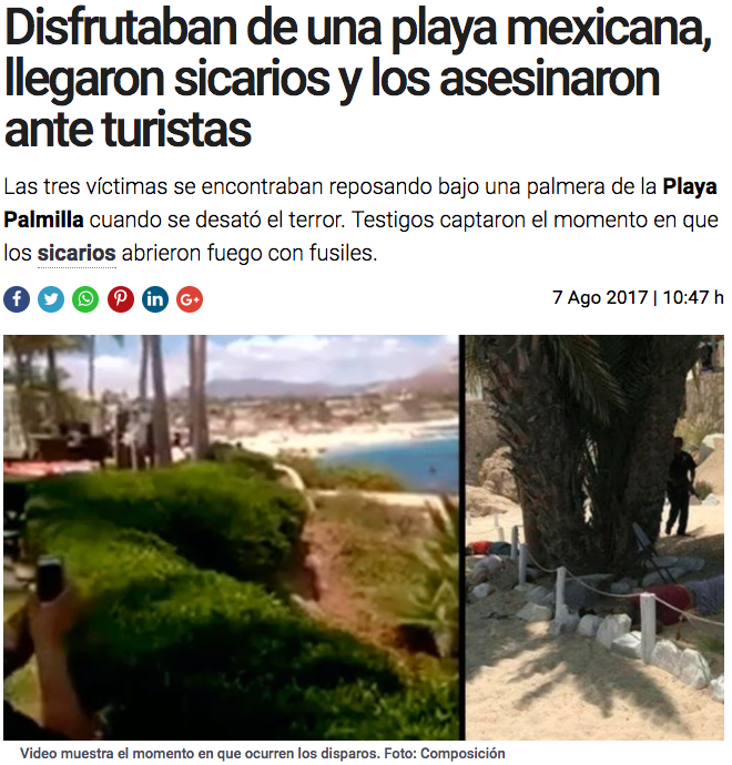 Reacciones de la prensa internacional por matanza en Los Cabos - la-republica