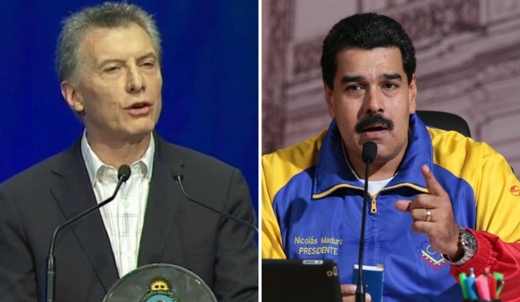 Macri retira condecoración a Maduro - macri-y-maduro-1024x595