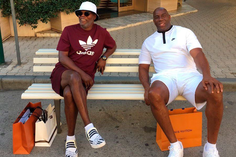 Confunden con migrantes a Magic Johnson y Samuel L. Jackson - magic-johnson