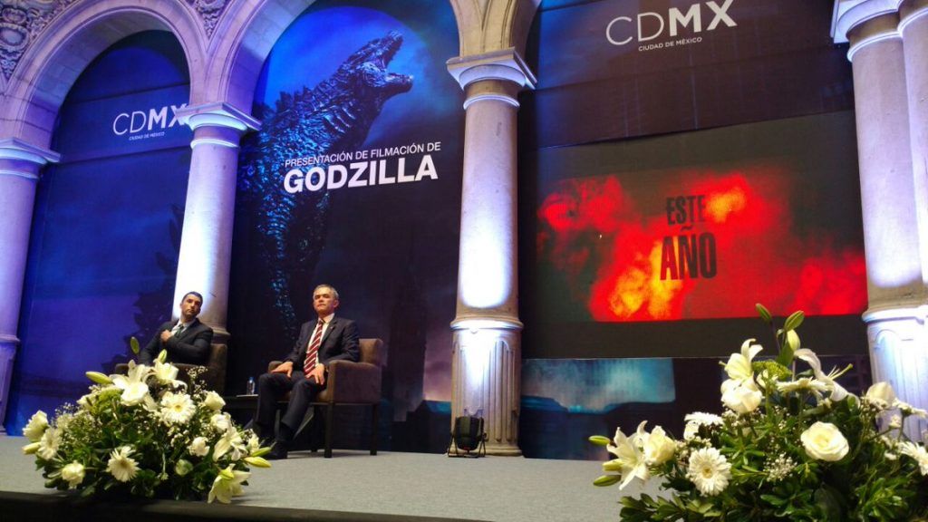 Cerrarán calles del Centro Histórico por filmación de Godzilla - mancera-godzilla3-1024x576