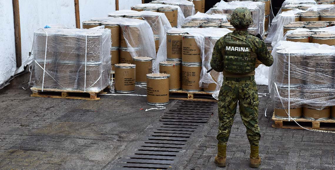 Aseguran 36 toneladas de precursor químico en Manzanillo - manzanillo-droga