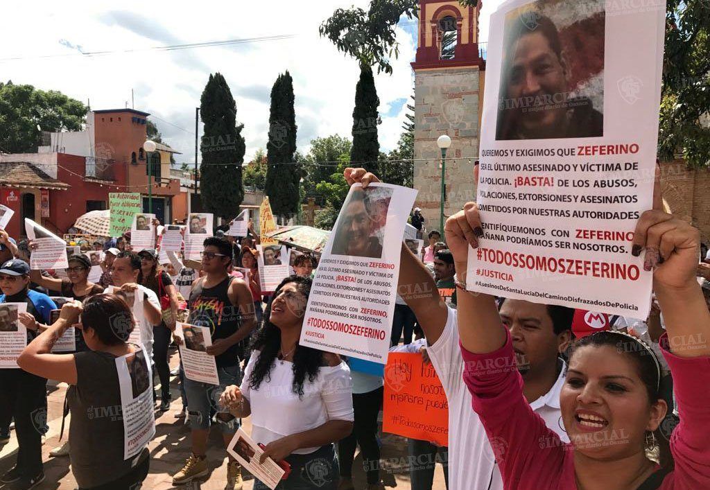 Piden renuncia de policías por muerte de joven en prisión en Oaxaca - marcha-en-Oaxaca-1024x707