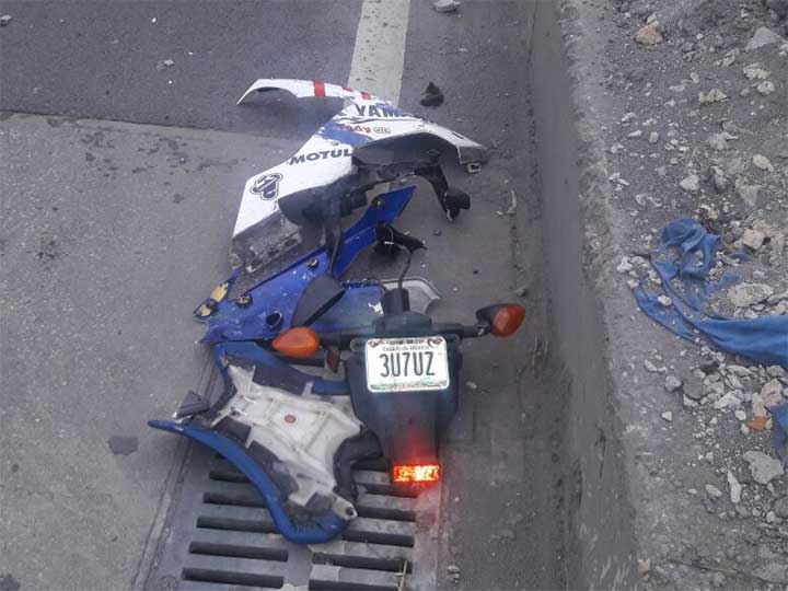 Choque de motocicletas deja dos heridos en la México-Puebla - moto-2