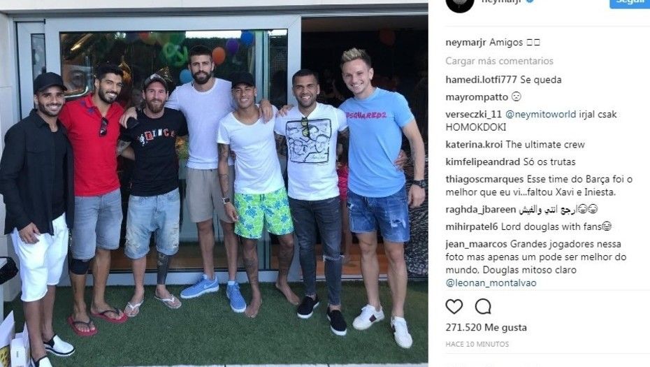 "No necesitamos las redes sociales para mandar mensajes al club": Piqué - neymar-pique