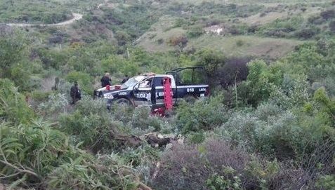 Volcadura deja dos policías heridos en Guanajuato