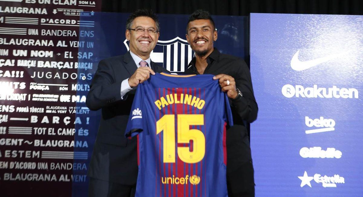 Barcelona presenta a Paulinho Barcelona presenta a Paulinho