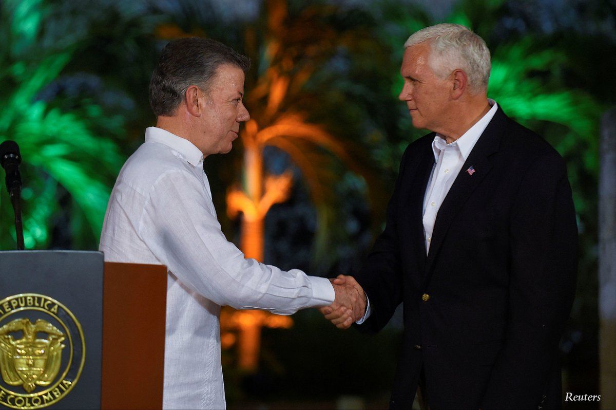 EE.UU. refrenda confianza en relación bilateral con Colombia - pence-colombia