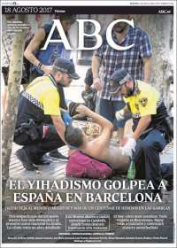 Lozoya y atentado en Barcelona en las primeras planas - periodicos-4