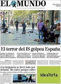 Lozoya y atentado en Barcelona en las primeras planas - periodicos-5