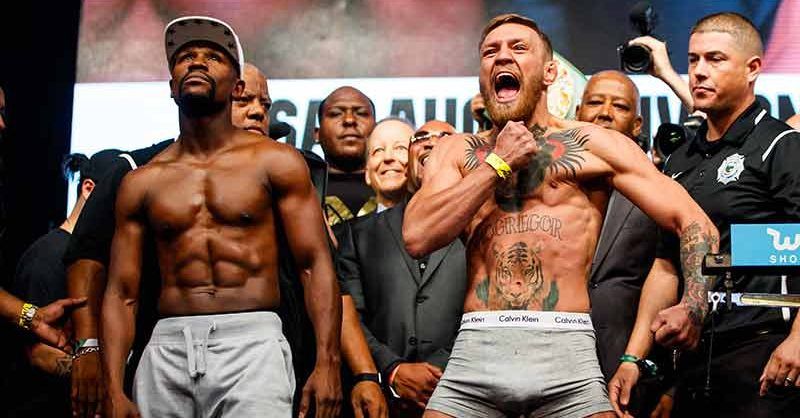 #Video Mayweather y McGregor vencen la báscula