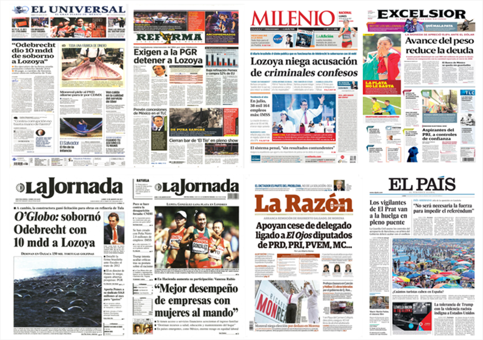 Emilio Lozoya y Virginia en primeras planas