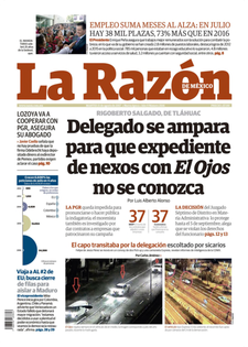 Lozoya y TLC en primeras planas - portadas-15-ago-razon