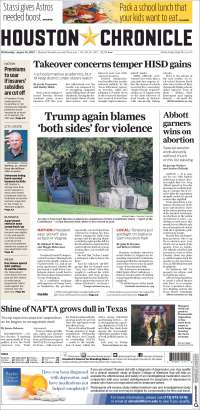 Lozoya, TLC y Trump en primeras planas - portadas-16-ago-houston