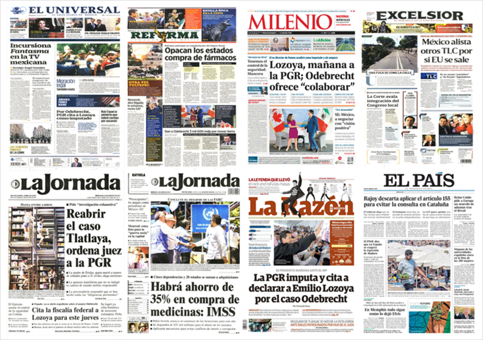 Lozoya, TLC y Trump en primeras planas