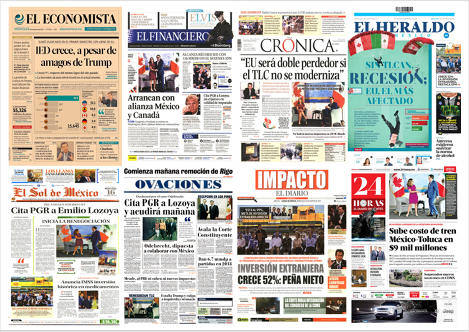 Lozoya, TLC y Trump en primeras planas - portadas-16-ago1