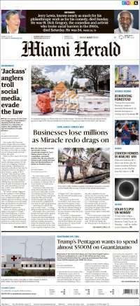 TLC y eclipse en primeras planas - portadas-21-ago-miami-h