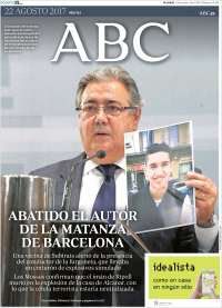 EPN, eclipse, Barcelona y Trump en primeras planas - portadas-22-ago-abc