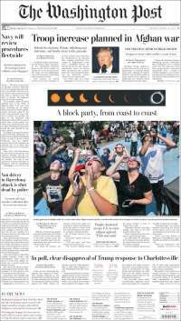 EPN, eclipse, Barcelona y Trump en primeras planas - portadas-22-ago-wp