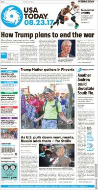 Trump y Ruiz Esparza en primeras planas - portadas-23-ago-usat
