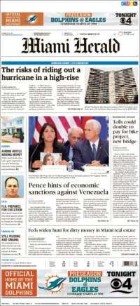 TLC, Paso Express y EE.UU. en primeras planas - portadas-24-ago-miami-h