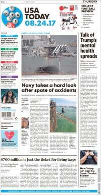 TLC, Paso Express y EE.UU. en primeras planas - portadas-24-ago-usat