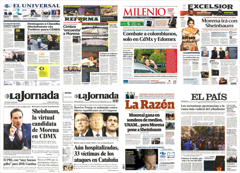 Sheinbaum y Trump en primeras planas