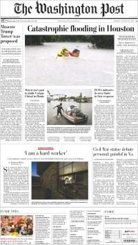 Trump, SRE y Harvey en primeras planas - portadas-28-ago-wp