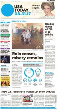 Pobreza en México, lluvias y Harvey en primeras planas - portadas-31-ago-usat