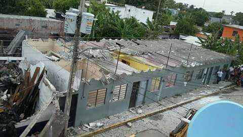 Fuga de gas provoca explosión en Tabasco