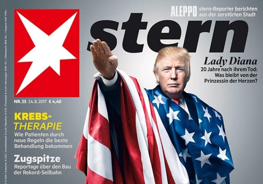 Revista alemana publica imagen de Trump haciendo el saludo nazi