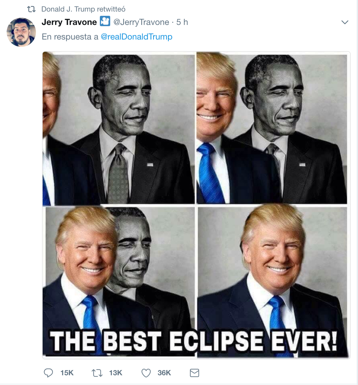 Donald Trump retuitea meme contra Barack Obama - trumpi