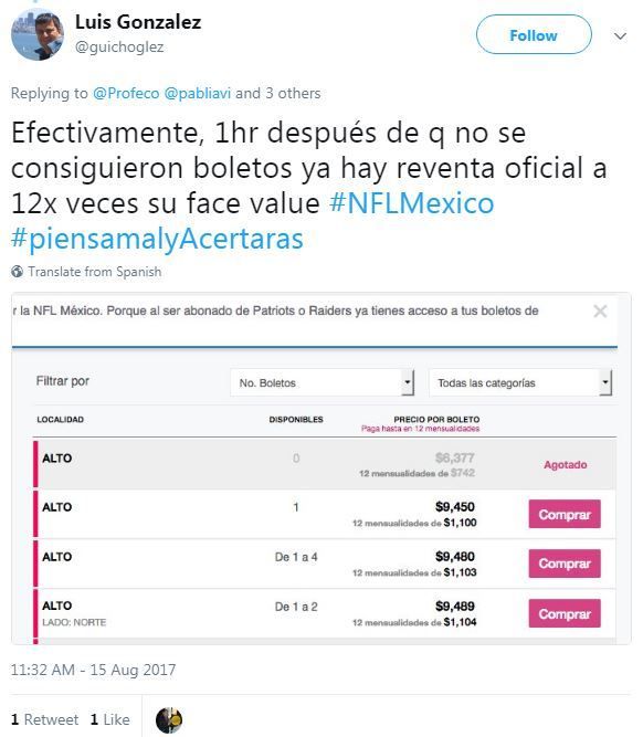 Se quejan por fallas en venta de boletos para Patriotas vs Raiders - venta-boleto-raiders