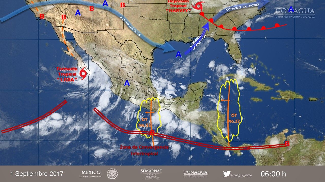 Se mantiene alerta roja en BCS y Sinaloa por Lidia