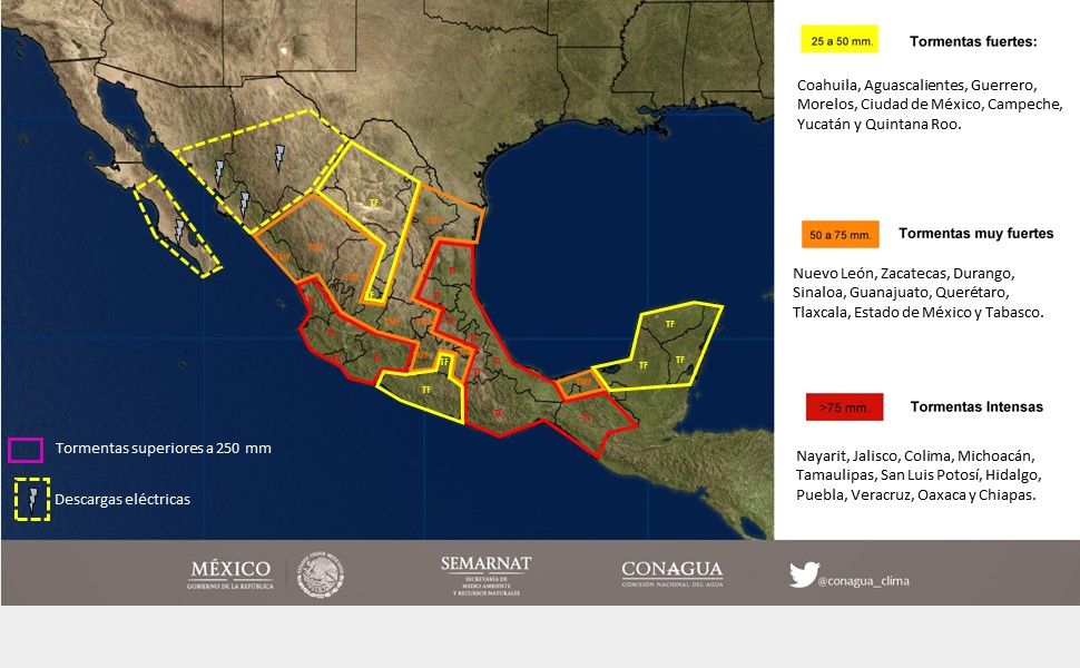 Katia generará tormentas fuertes en el oriente del país - 0609-3