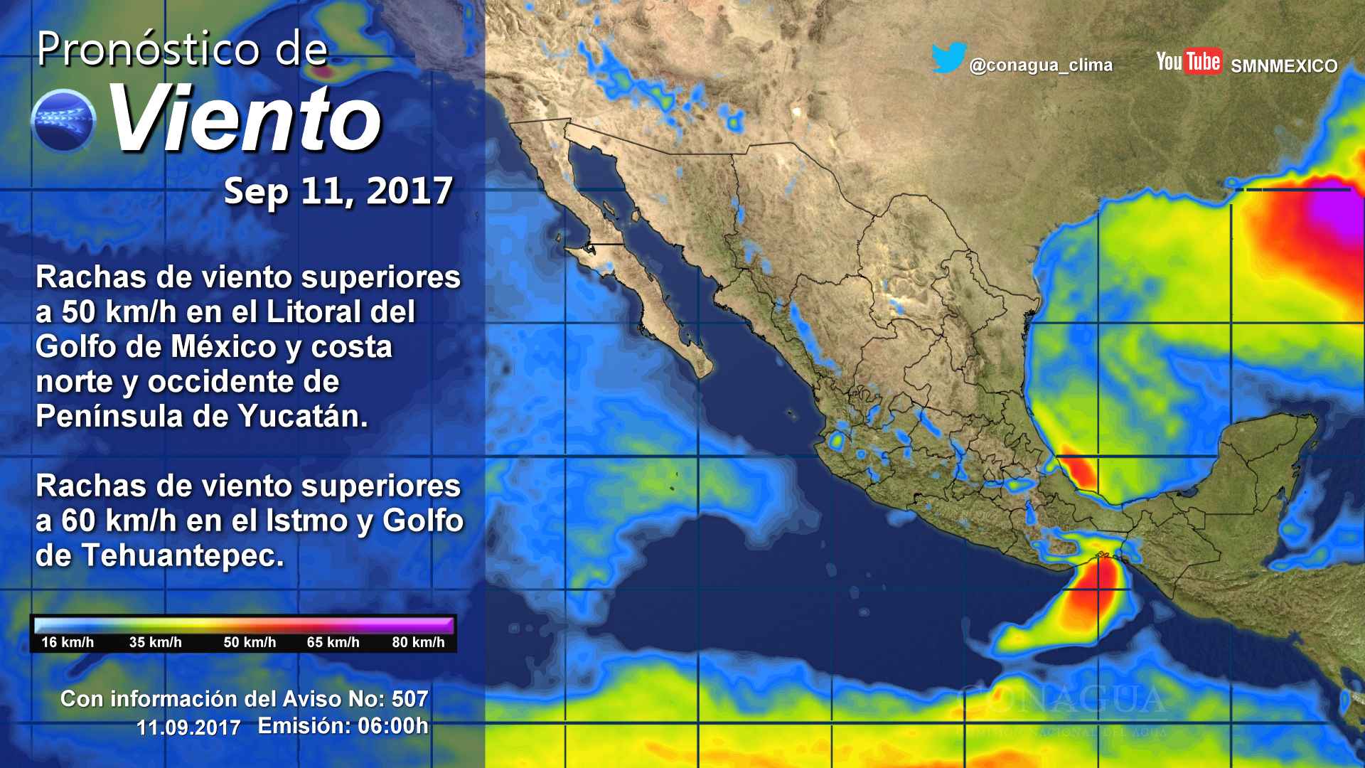 Tormentas intensas afectarán varios estados del país - 1109