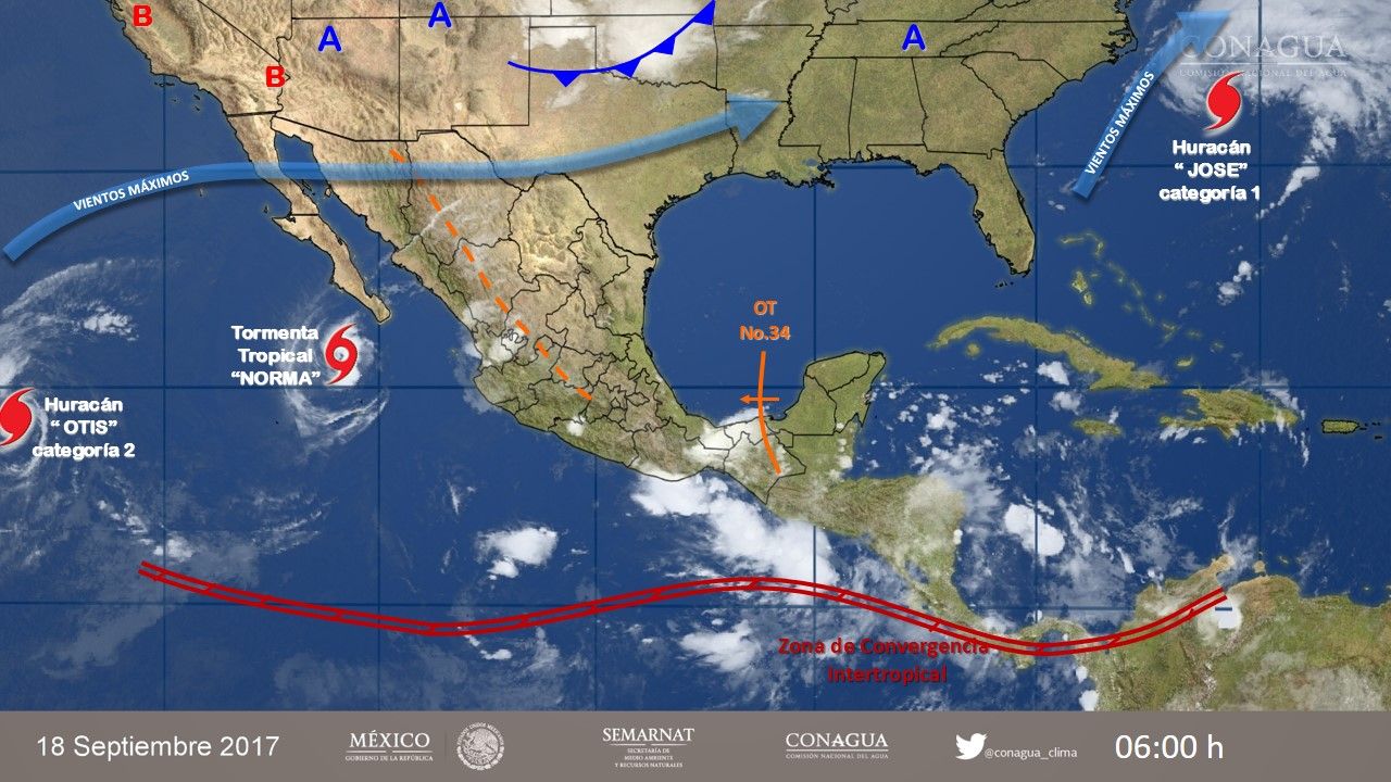 Continuarán las lluvias en varios estados del país - 1809