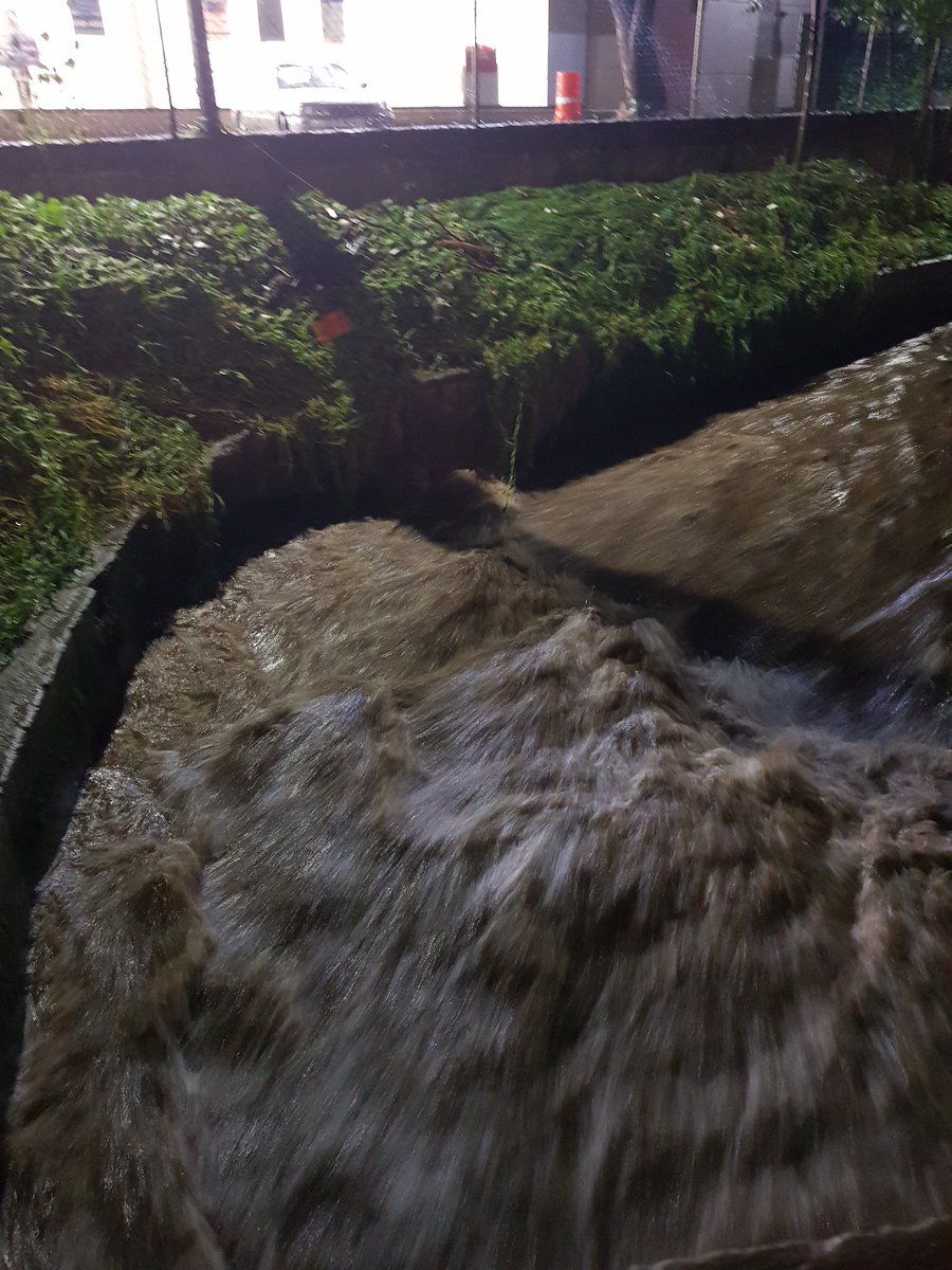 Lluvias provocan desbordamiento de río en Magdalena Contreras - @Luis_GQM