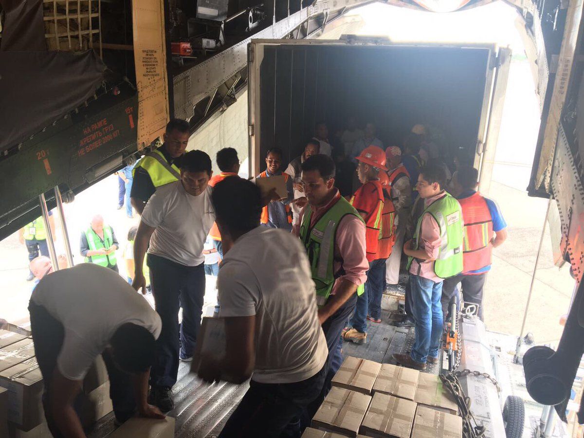 México recibió donaciones de 27 países ante emergencia