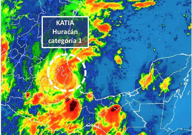 Katia toca tierra en costas de Veracruz