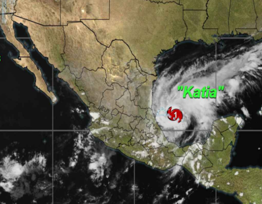 Katia se convierte en huracán