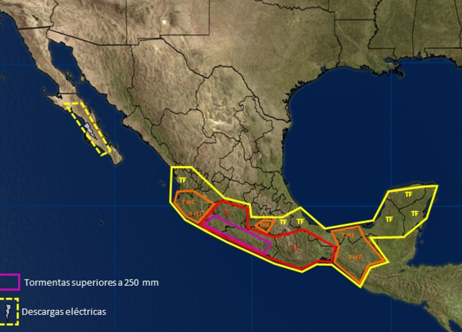 Alertan por tormentas en Guerrero y Michoacán por Max