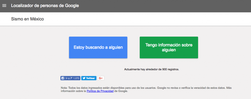 Google y Facebook activan botones de localización de personas tras sismo - Captura-de-pantalla-2017-09-19-a-las-4.29.42-p.m.-1024x407