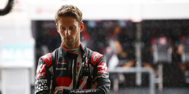 #Video Grosjean sufre accidente por tapa suelta en la pista