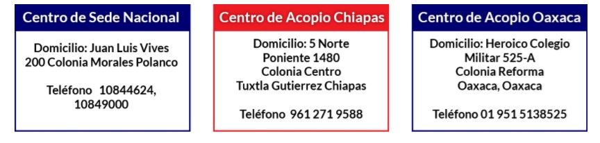 Cruz Roja Mexicana habilita centros de acopio para afectados por sismo - Centros-de-acopio-Cruz-Roja-Captura