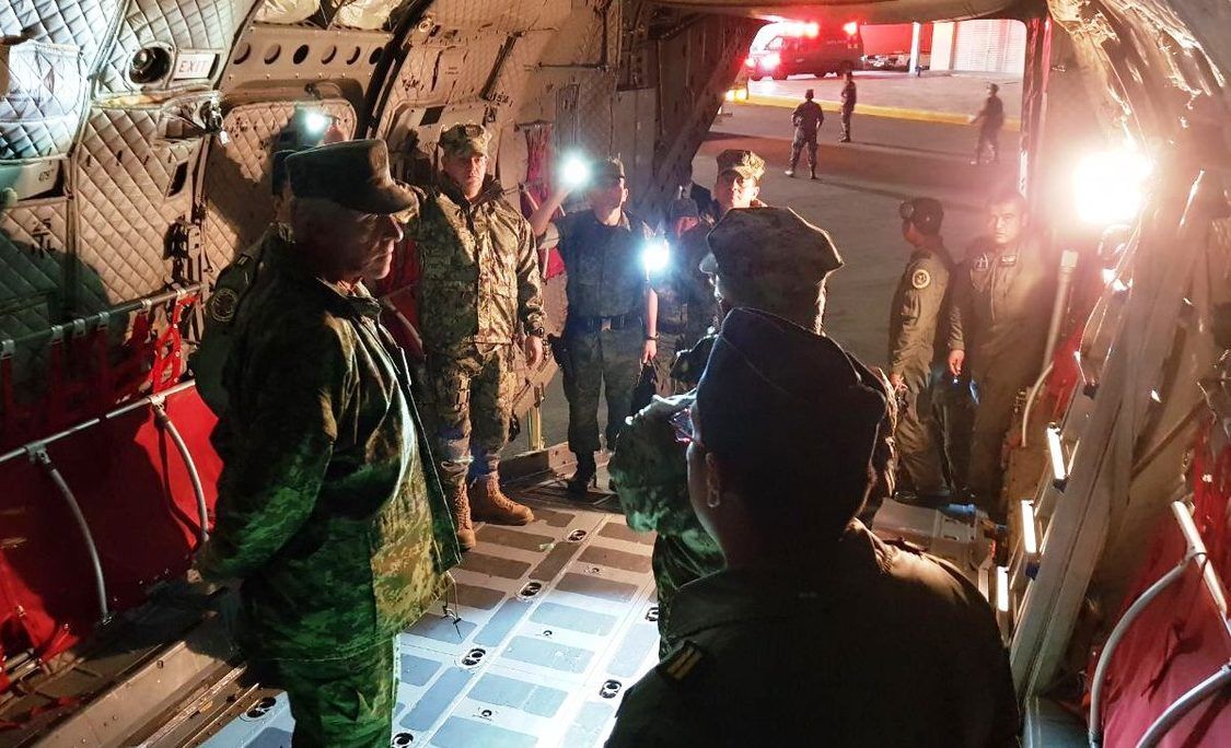 Ejército y Fuerza Aérea mexicanas envían apoyo a Oaxaca