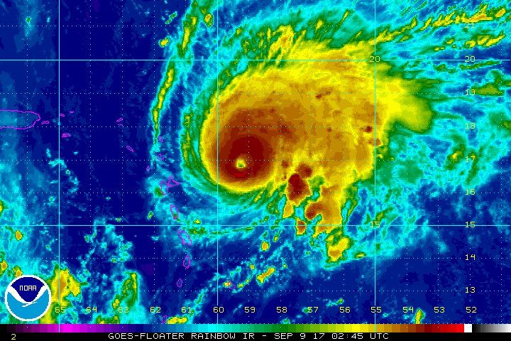 Huracán José a punto de alcanzar categoría 5