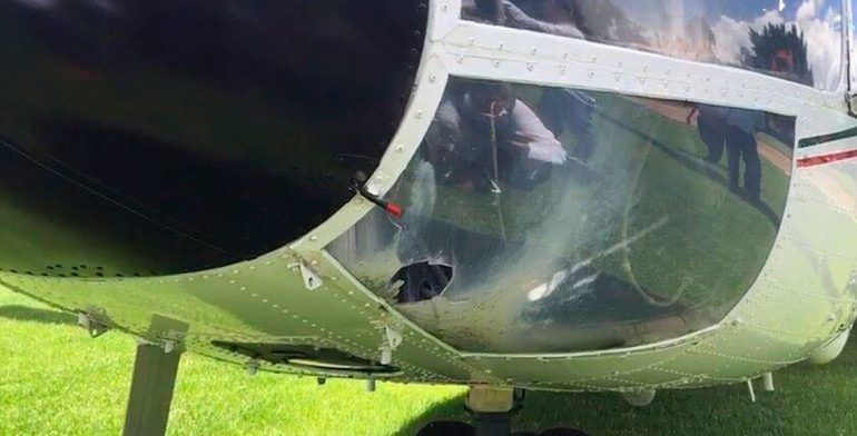 Peña Nieto condena ataque de CNTE a helicóptero en Oaxaca