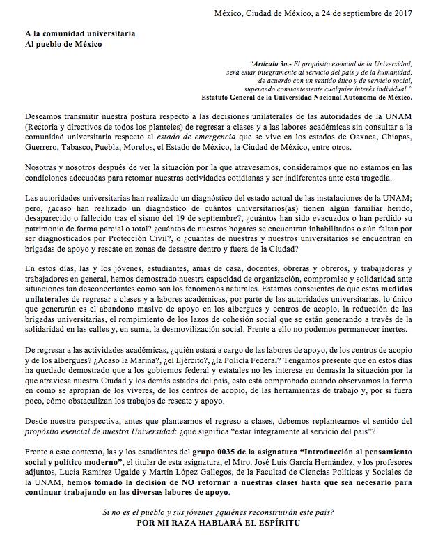 Organizan paro alumnos de UNAM e IPN para seguir apoyando - IPN-y-UNAM-paro-6-Foto-de-Martín-López-Gallegos
