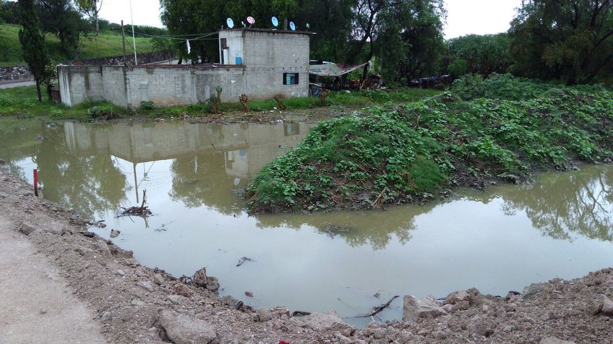 #Video Desbordamiento de río provoca inundaciones en Hidalgo - Inundaciones-en-Hidalgo-Foto-de-@EdsonVelez75
