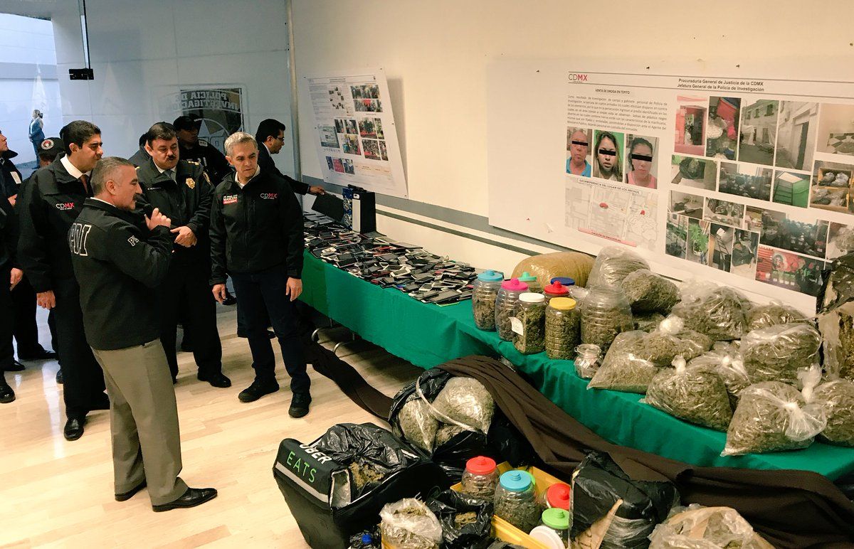 PGJ capitalina asegura más de 100 kilos de mariguana en Tepito